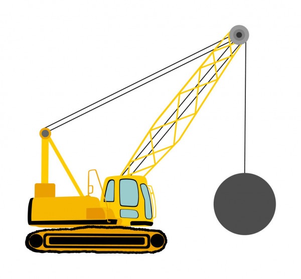 depositphotos 316329378 stock illustration wrecking ball crane vector illustration